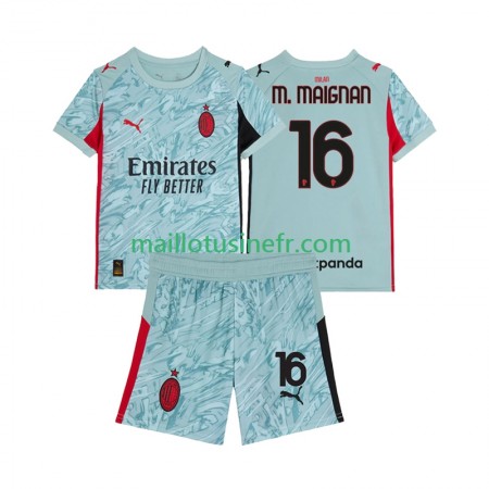 Maillot de Foot AC Milan Mike Maignan 16 Gardien Domicile 2025-26 - Enfant Maillot de Foot AC Milan Mike Maignan 16 Gardien Domicile 2025-26 - Enfant